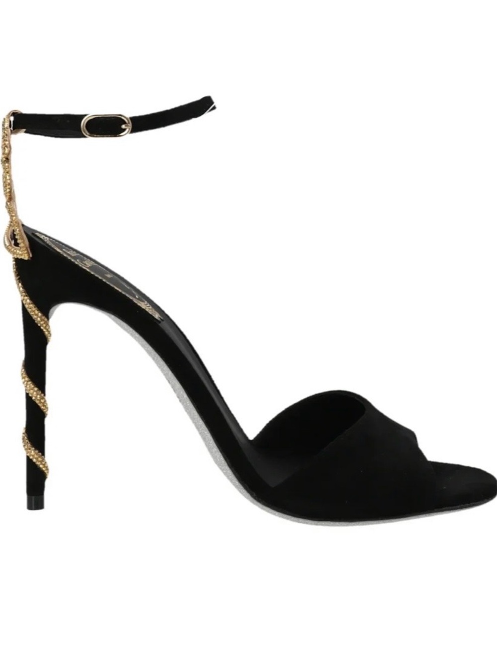 Rene Caovilla Morgana Sandals Black Suede